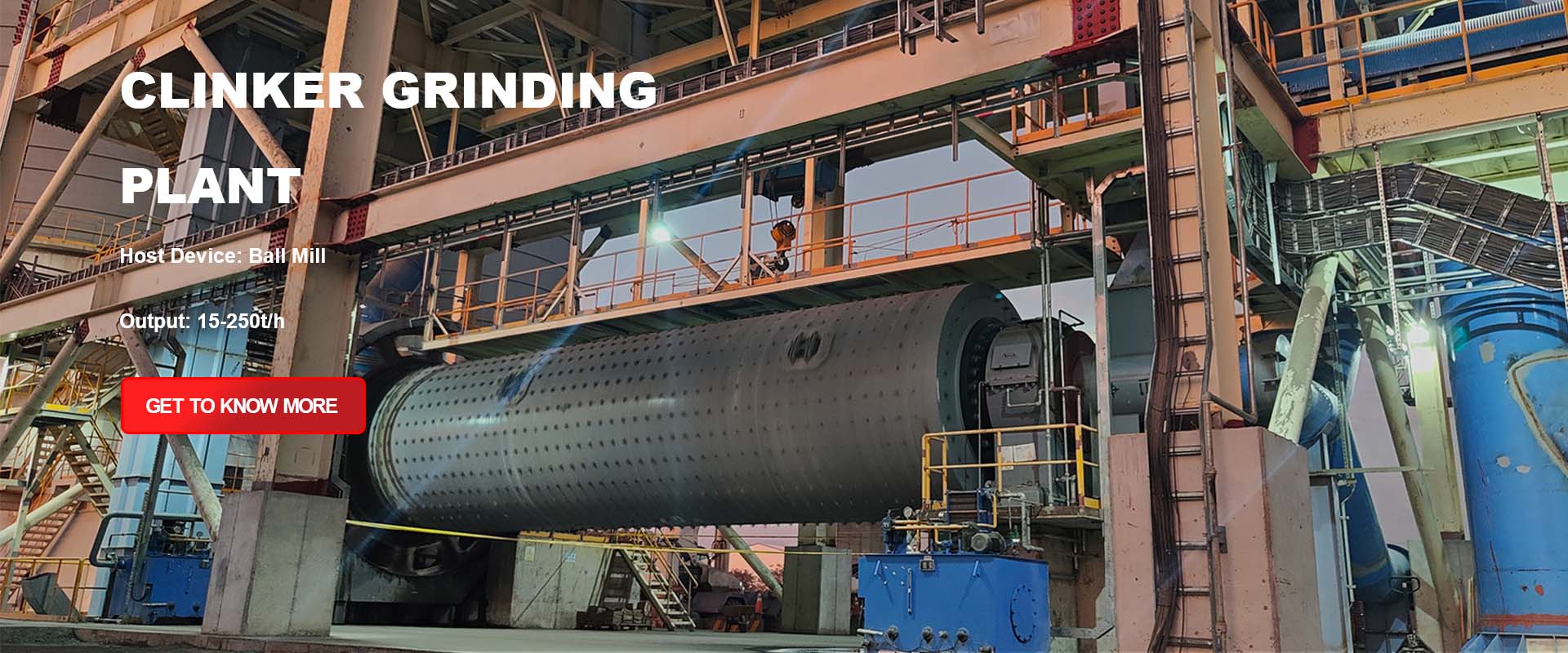 cement clinker grinding plant